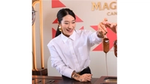 K-pop star Peggy Gou and Kylie Minogue dipping their own Magnum Remix ice creams at Cannes