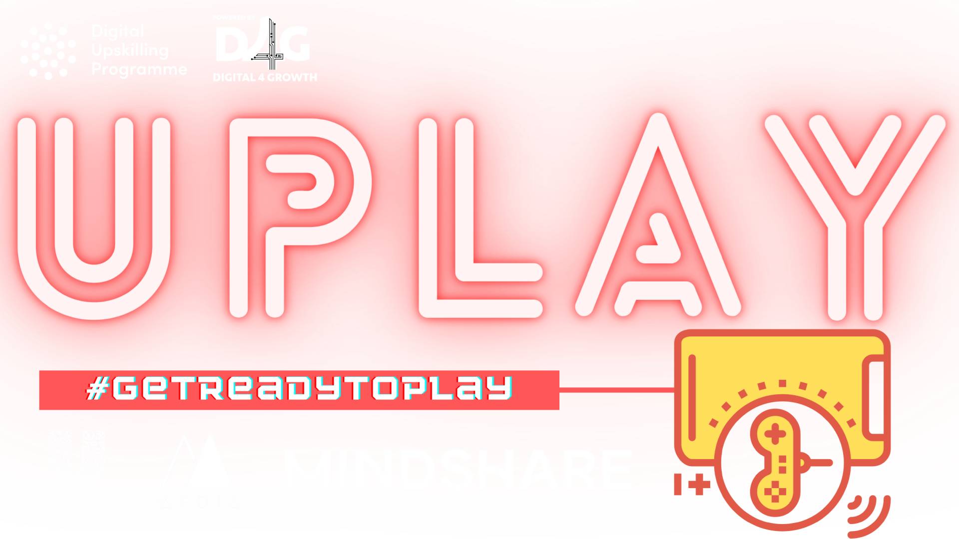 The logo for Unilever’s UPLAY community, investing in marketing through gaming. Pink text on a white background.