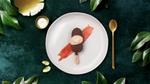 Magnum Vegan ice cream on a white plate