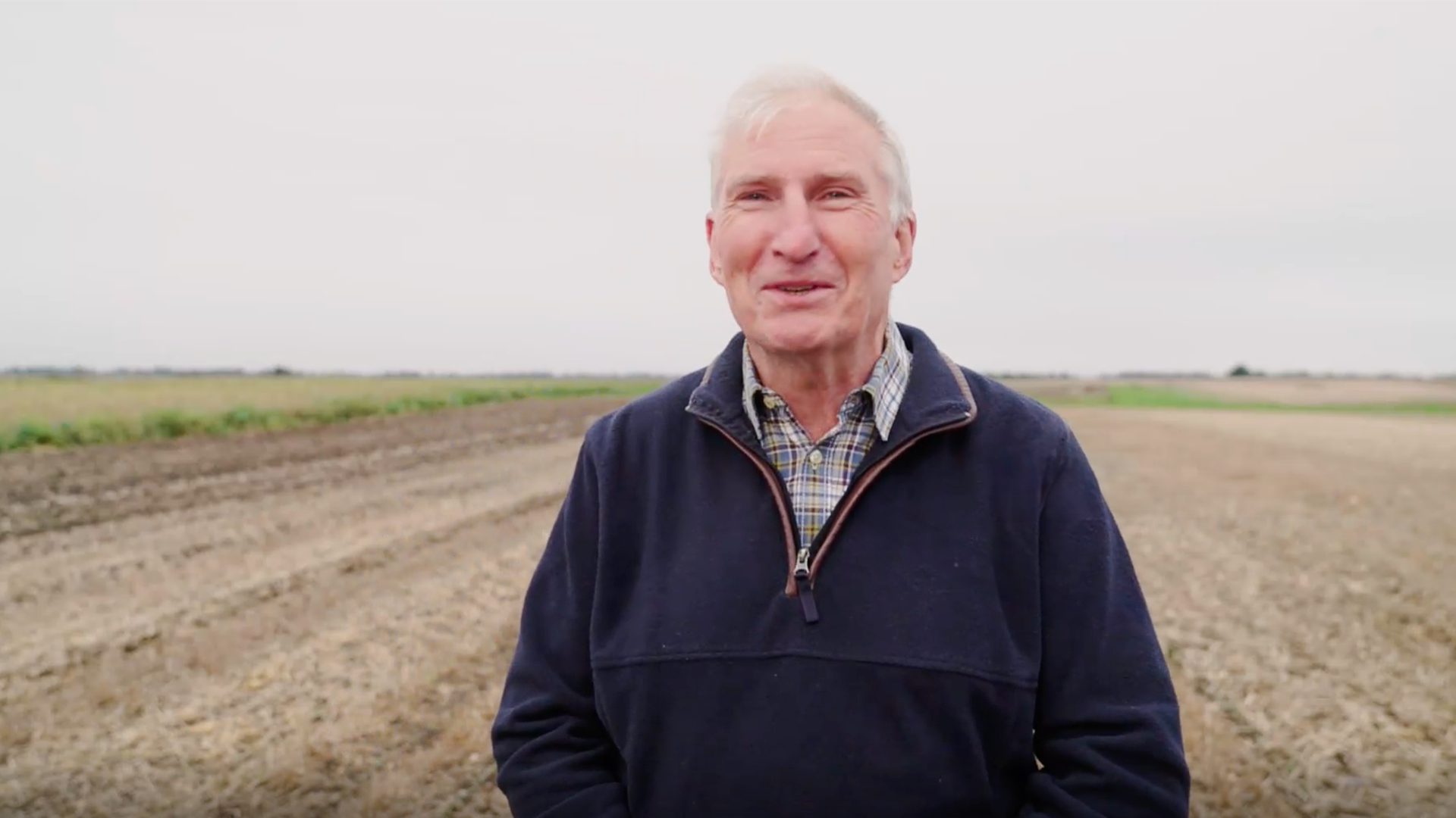 An image of mustard farmer Greg Bliss