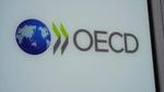 OECD logo on a sign