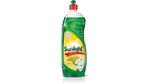 Bottle of sunlight with green liquid