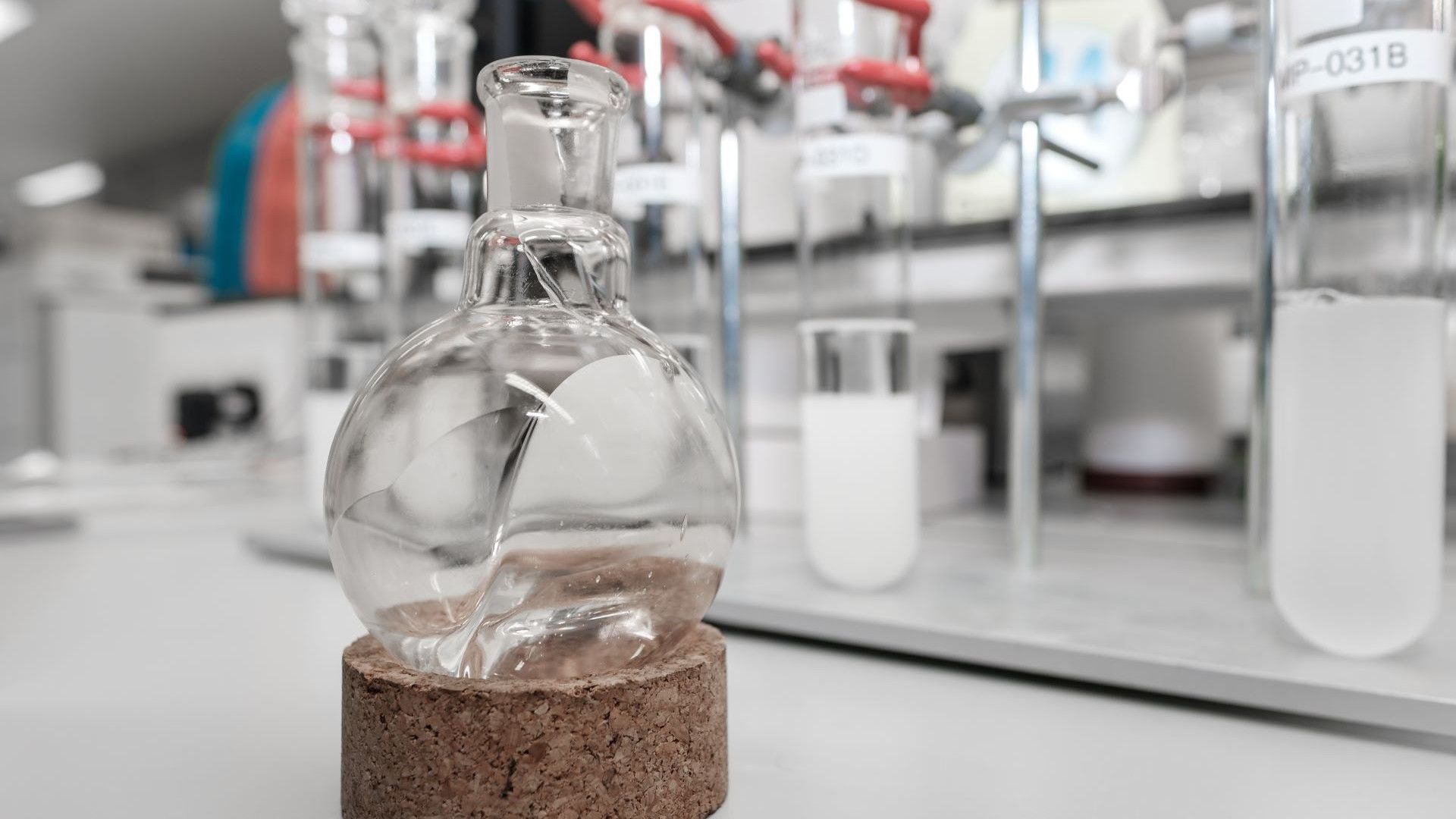 CO₂-based polyol in a glass test tube made with Econic's technology.