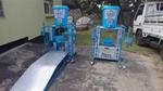 Two Wateraid handwashing stations