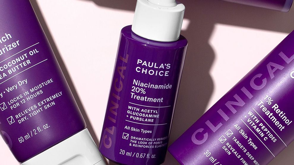 Paula's choice products display