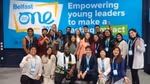 The 24 young leaders who are part of Unilever’s Changemaker’s Programme for 2023, attending the One Young World Summit in Belfast