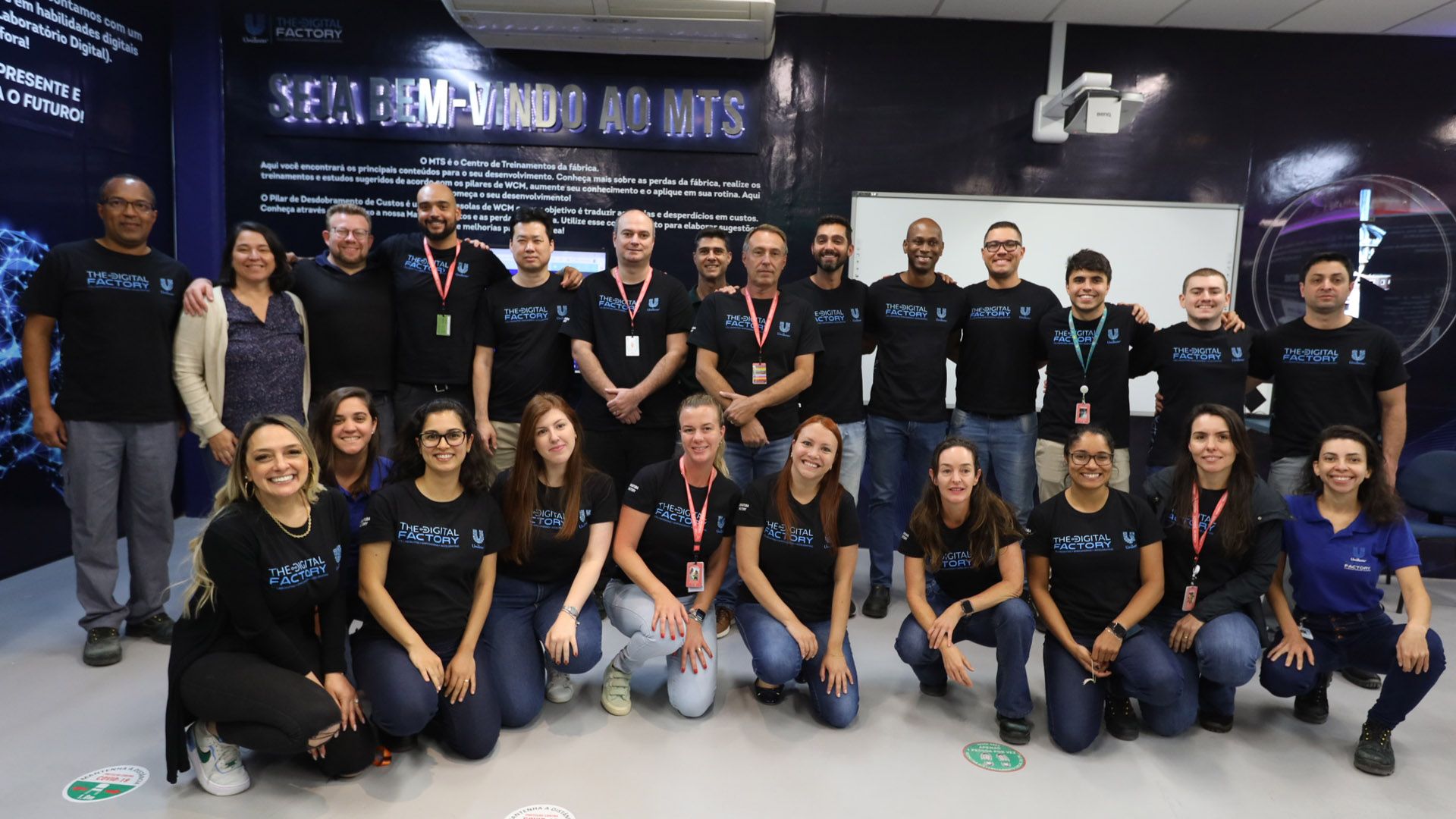 Some of the team members at Unilever’s laundry detergent factory in Indaiatuba, Brazil.