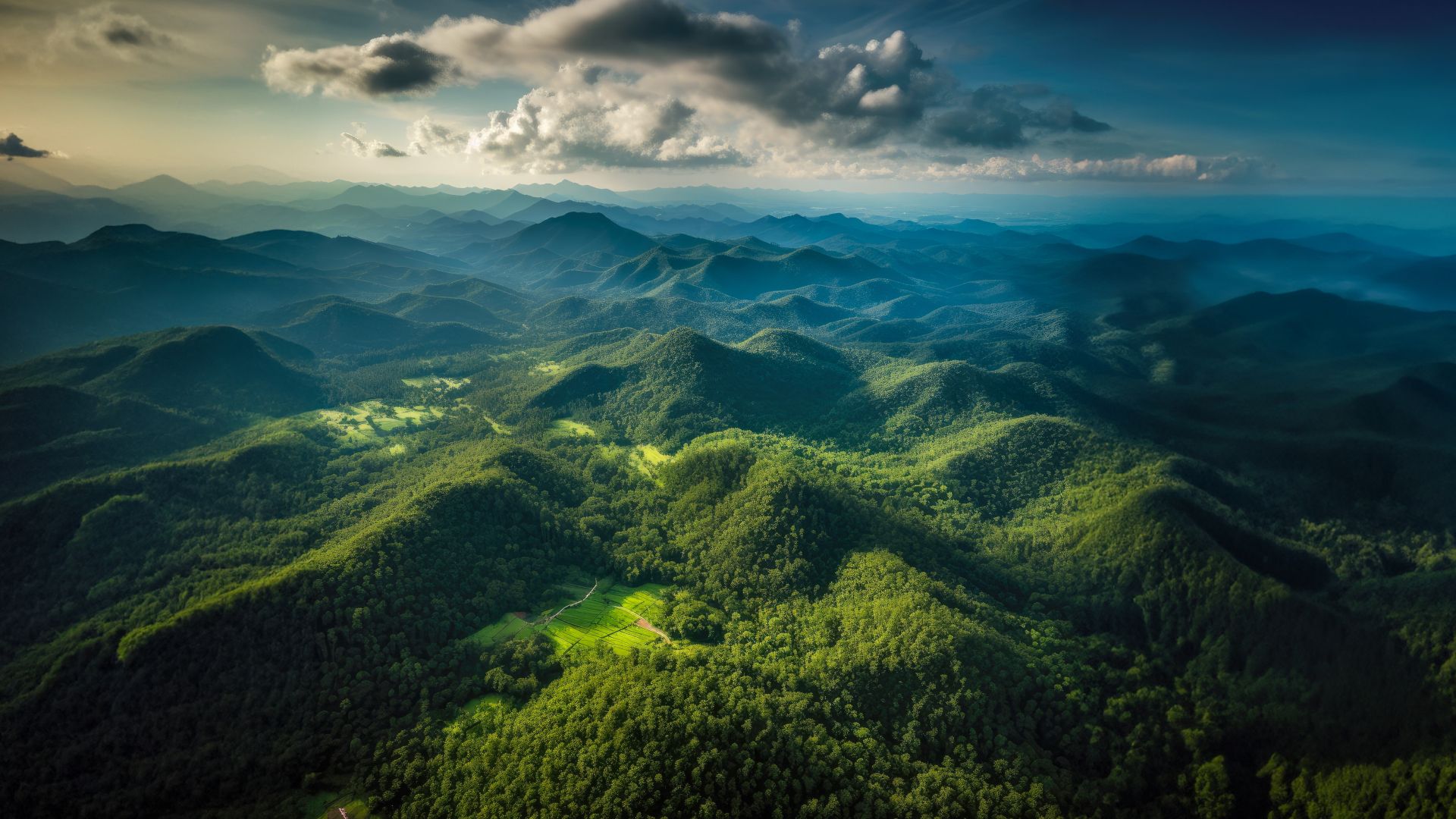 Rainforest in the mountains of Western Thailand.