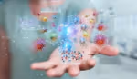 Micro-organisms living on a hand