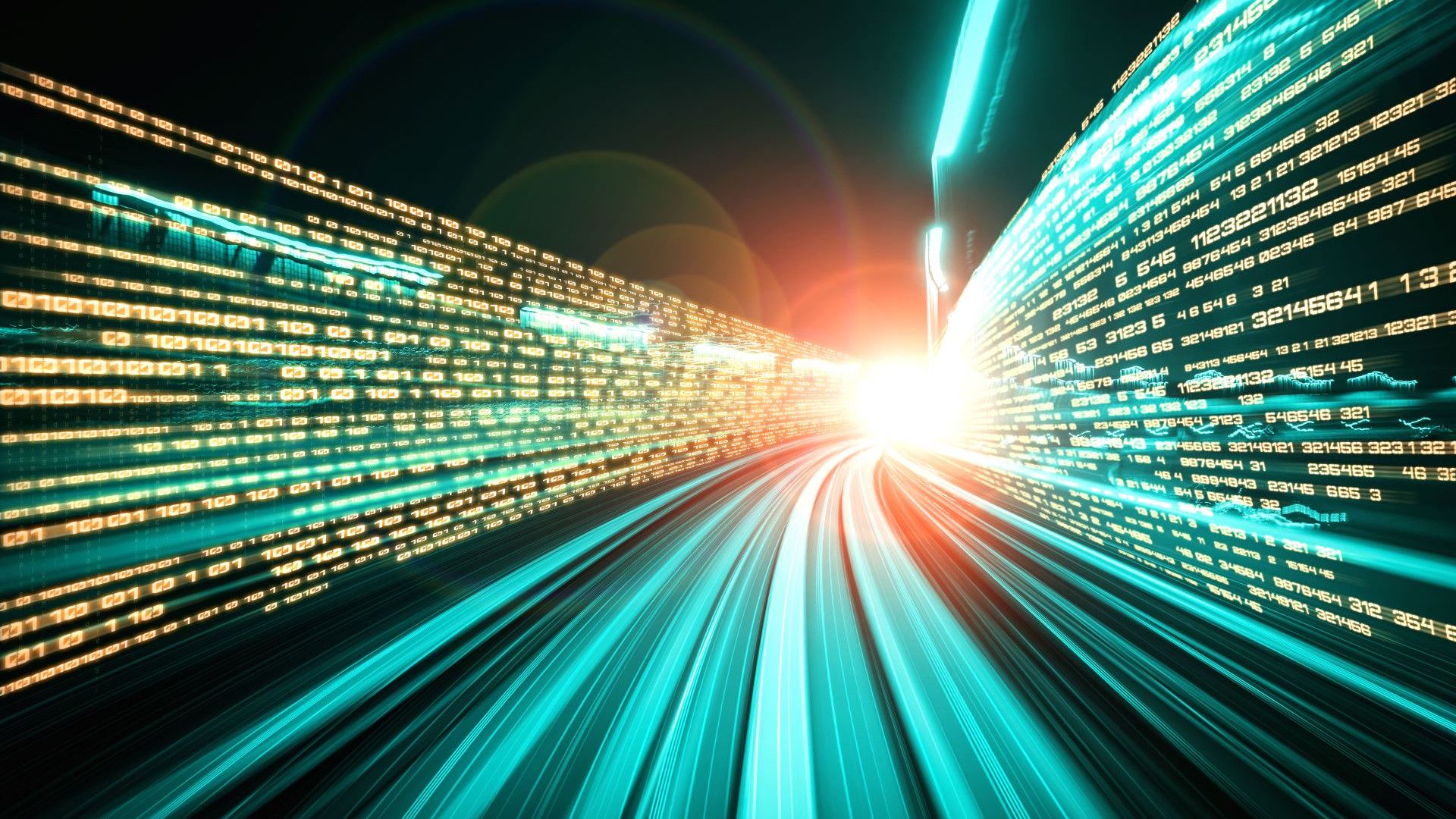 An image of a digital data flow.