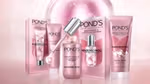 A selection of products from the Pond’s Skin Institute Bright Miracle range, including facial foam and day serum