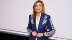 A photo of Vasiliki Petrou, CEO of Unilever Prestige. She is a white woman with shoulder-length dark blonde hair.