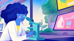 Illustration of scientist