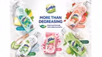 five bottle sof Sunlight products in a circle around More than Degreasing text