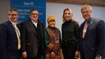 Photo taken at a breakfast event in Davos, 2023, when the alliance between Unilever, the Power of Nutrition and Gavi was announced.