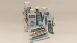A collection of Mentadent products